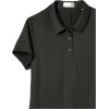 imageCallaway Girls Micro Hex Solid Short Sleeve Golf Polo Shirt MoistureWicking Durable Textured Fabric Sun ProtectionCaviar