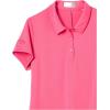 imageCallaway Girls Micro Hex Solid Short Sleeve Golf Polo Shirt MoistureWicking Durable Textured Fabric Sun ProtectionFruit Dove