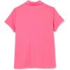 imageCallaway Girls Micro Hex Solid Short Sleeve Golf Polo Shirt MoistureWicking Durable Textured Fabric Sun ProtectionFruit Dove