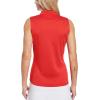 imageCallaway Womens OptiDri Sleeveless Golf Polo with UV Block Sun Protection Flexible Fit Ladies Performance ApparelTrue Red