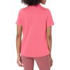 imageCallaway Womens Solid Swing Tech Short Sleeve Golf Polo ShirtCoral Paradise