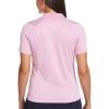 imageCallaway Womens Solid Swing Tech Short Sleeve Golf Polo ShirtLilac Chiffon