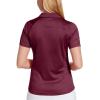 imageCallaway Womens Solid Swing Tech Short Sleeve Golf Polo ShirtMagenta Purple