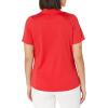 imageCallaway Womens Solid Swing Tech Short Sleeve Golf Polo ShirtTrue Red