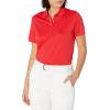 imageCallaway Womens Solid Swing Tech Short Sleeve Golf Polo ShirtTrue Red