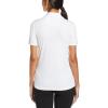 imageCallaway Womens Tournament Short Sleeve Golf Polo Shirt Added Stretch MoistureWicking Sun ProtectionBright White