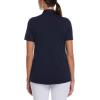 imageCallaway Womens Tournament Short Sleeve Golf Polo Shirt Added Stretch MoistureWicking Sun ProtectionPeacoat