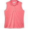 imageCallaway Womens OptiDri Sleeveless Golf Polo with UV Block Sun Protection Flexible Fit Ladies Performance ApparelCamellia Rose