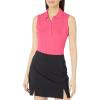imageCallaway Womens OptiDri Sleeveless Golf Polo with UV Block Sun Protection Flexible Fit Ladies Performance ApparelFruit Dove