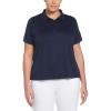 imageCallaway Womens Solid Swing Tech Short Sleeve Golf Polo ShirtPeacoat