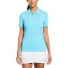 imageCallaway Womens Tournament Short Sleeve Golf Polo Shirt Added Stretch MoistureWicking Sun ProtectionBlue Atoll