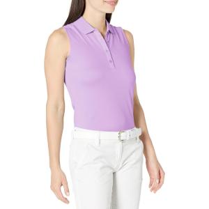 imageCallaway Womens OptiDri Sleeveless Golf Polo with UV Block Sun Protection Flexible Fit Ladies Performance ApparelEnglish Lavender