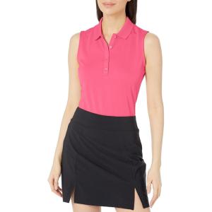 imageCallaway Womens OptiDri Sleeveless Golf Polo with UV Block Sun Protection Flexible Fit Ladies Performance ApparelFruit Dove