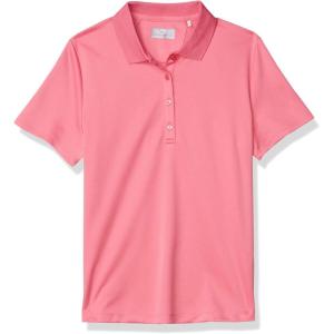 imageCallaway Womens Solid Swing Tech Short Sleeve Golf Polo ShirtCactus Flower