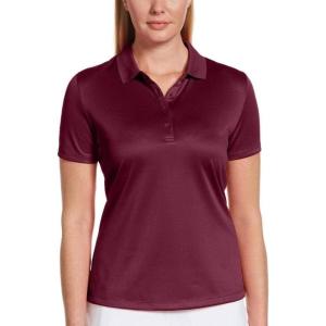 imageCallaway Womens Solid Swing Tech Short Sleeve Golf Polo ShirtMagenta Purple