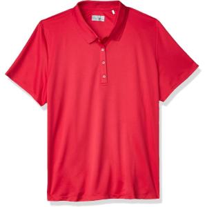 imageCallaway Womens Solid Swing Tech Short Sleeve Golf Polo ShirtVirtual Pink