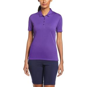 imageCallaway Womens Tournament Short Sleeve Golf Polo Shirt Added Stretch MoistureWicking Sun ProtectionTillandsia Purple