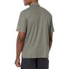imageCallaway Mens Pro Spin Chevron Jacquard Short Sleeve Golf Polo Shirt MoistureWicking Durable Textured FabricBlack Lichen