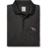 imageCallaway Mens Pro Spin Chevron Jacquard Short Sleeve Golf Polo Shirt MoistureWicking Durable Textured FabricCaviar Black
