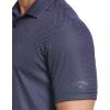 imageCallaway Mens Pro Spin Chevron Jacquard Short Sleeve Golf Polo Shirt MoistureWicking Durable Textured FabricPeacoat