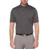 imageCallaway Mens Solid Micro Hex Performance Golf Polo Shirt with UPF 50 Protection Size Small3x Big ampamp TallAsphalt