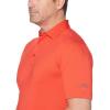 imageCallaway Mens Solid Micro Hex Performance Golf Polo Shirt with UPF 50 Protection Size Small3x Big ampamp TallBittersweet