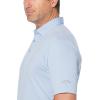 imageCallaway Mens Solid Micro Hex Performance Golf Polo Shirt with UPF 50 Protection Size Small3x Big ampamp TallBrunnera Blue