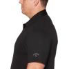 imageCallaway Mens Solid Micro Hex Performance Golf Polo Shirt with UPF 50 Protection Size Small3x Big ampamp TallCaviar