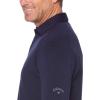 imageCallaway Mens Solid Micro Hex Performance Golf Polo Shirt with UPF 50 Protection Size Small3x Big ampamp TallPeacoat
