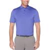 imageCallaway Mens Solid Micro Hex Performance Golf Polo Shirt with UPF 50 Protection Size Small3x Big ampamp TallPurple Iris
