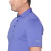 imageCallaway Mens Solid Micro Hex Performance Golf Polo Shirt with UPF 50 Protection Size Small3x Big ampamp TallPurple Iris