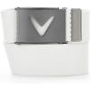 imageCallaway Mens VLogo Web Golf Belt Durable Textured Stretch Material Metal Tip ampamp Adjustable Buckle Solid ColorBlack