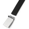 imageCallaway Mens VLogo Web Golf Belt Durable Textured Stretch Material Metal Tip ampamp Adjustable Buckle Solid ColorCaviar Black