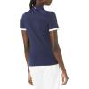 imageCallaway Womens Swingtech Asymmetrical Color Block Short Sleeve Golf Polo ShirtPeacoat