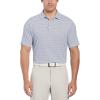 imageCallaway Mens Big ampamp Tall Chevron Printed Short Sleeve Golf Polo Shirt Stretch Seams MoistureWicking Classic FitPeacoat