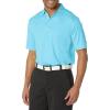 imageCallaway Mens Solid Micro Hex Performance Golf Polo Shirt with UPF 50 Protection Size Small3x Big ampamp TallBlue Grotto
