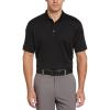 imageCallaway Mens Solid Optidri Short Sleeve Golf Polo Shirt with Stretch Fabric Sun Protection Extended Sizes Small4xlBlack