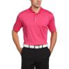 imageCallaway Mens Solid Optidri Short Sleeve Golf Polo Shirt with Stretch Fabric Sun Protection Extended Sizes Small4xlVery Berry