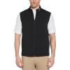 imageCallaway Mens Swing Tech Golf Vest Outerwear with Full Zip and Recycled Stretch FabricCaviar Black
