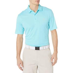 imageCallaway Mens Pro Spin Chevron Jacquard Short Sleeve Golf Polo Shirt MoistureWicking Durable Textured FabricSantorini Blue