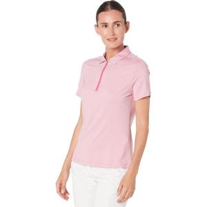 imageCallaway Mens Short Sleeve Tonal Color Block Heather Polo ShirtRaspberry Sorbet Hthr