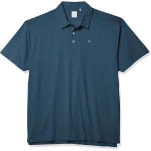 imageCallaway Mens Solid Micro Hex Performance Golf Polo Shirt with UPF 50 Protection Size Small3x Big ampamp TallDeep Dive