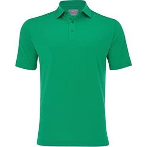 imageCallaway Mens Solid Micro Hex Performance Golf Polo Shirt with UPF 50 Protection Size Small3x Big ampamp TallGolf Green
