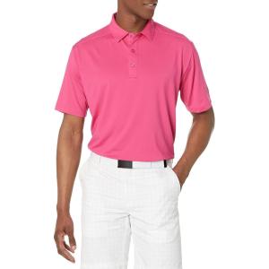 imageCallaway Mens Solid Micro Hex Performance Golf Polo Shirt with UPF 50 Protection Size Small3x Big ampamp TallLilac Rose