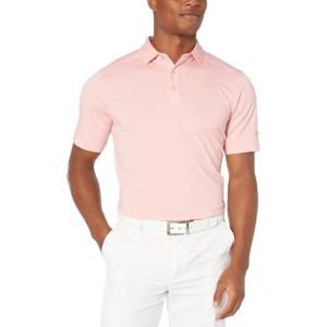 imageCallaway Mens Solid Micro Hex Performance Golf Polo Shirt with UPF 50 Protection Size Small3x Big ampamp TallPowder Pink