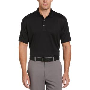 imageCallaway Mens Solid Optidri Short Sleeve Golf Polo Shirt with Stretch Fabric Sun Protection Extended Sizes Small4xlBlack