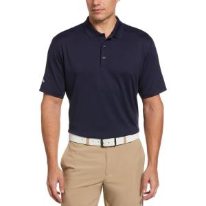 imageCallaway Mens Solid Optidri Short Sleeve Golf Polo Shirt with Stretch Fabric Sun Protection Extended Sizes Small4xlPeacoat