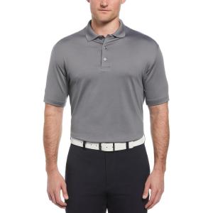 imageCallaway Mens Solid Optidri Short Sleeve Golf Polo Shirt with Stretch Fabric Sun Protection Extended Sizes Small4xlQuiet Shade