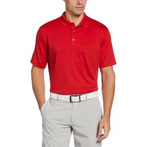 imageCallaway Mens Solid Optidri Short Sleeve Golf Polo Shirt with Stretch Fabric Sun Protection Extended Sizes Small4xlSalsa