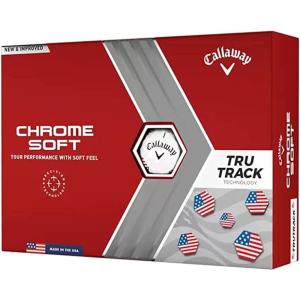 imageCallaway Golf 2022 Chrome Soft Golf Balls True Track RedBlueUSA
